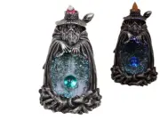 (1) Wizard Statue Light up Crystal Cave Backflow Incense Burner