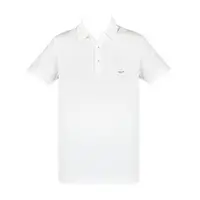 在飛比找momo購物網優惠-【ARMANI JEANS】貼標LOGO短袖POLO衫(白)