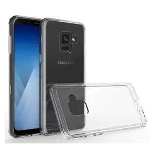 【Aguchi】Samsung Galaxy A8 2018 高質感雙料材質 TPU軟邊框+PC硬背板 全覆式手機殼/保護套