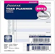 Filofax Classic Fold Out 2024 Pocket Vertical Year Planner Refill