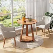 Coffee Table, Sofa Side Table, End Table, Bedside Table,Solid Wood Living Room Table, Bedroom Table, Balcony Tea Table A100 (Wood, 50X50X60CM)