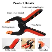 Heavy Duty Spring Clamps Plastic Woodworking/Crafts Clip Backdrop Stand Clips
