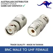 BNC Male Plug To UHF SO239 PL259 Female Jack RF Coaxial Adapter Cable Connector