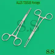 Surgical Veterinary Instruments Allis Tissue Forceps 4x5 Toothed Clamps 16cm