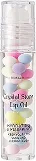 Rolling Ball Lip Oil – Moisturizing Lip Shine, Non-Sticky Lip Balm | Hydrating Colorless Natural Gloss, Roller Applicator For Teen Girls Makeup Use Daily Smooth Lips Protection Hydration Nourishment S