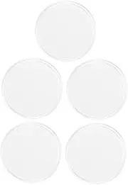 WOONEKY Set of 5 Silicone Eyelash Pallets Lash Pad for Eyebrow Grooming Round False Lashes Holder