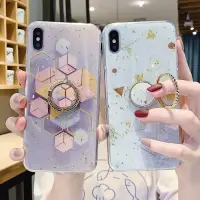 在飛比找樂天市場購物網優惠-滴膠金箔 大理石手機殼 適用於iPhone 11 Xs Ma