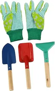 KOMBIUDA 5Pcs Gardening Lightweight Planting Tools with Handles for Boys and Outdoor for Birthday Christmas and Summer Activities