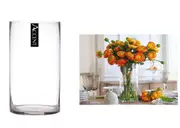 bulk 4 Glass Cylinder Vase 18x40cm