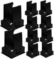 TOPPERFUN 10pcs Circuit Breaker Bracket Mounting Switch Mounting Bracket Air Switch Fixed Bracket Air Switch Concealed Mount Panel Buckle for Air Switch Frame Black Plastic