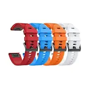 4 Pack Watch Band for Garmin Fenix 7 6 5 Forerunner 955 Solar 945 935 Instinct 2 Epix Approach S62 S60 Marq Descent G1 Quatix 7 Silicone Replacement Strap Qui