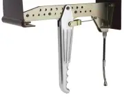 Lokar Parking Brake Assembly Under Dash 11-15in Brushed Aluminum