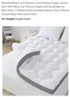 WhatsBedding 3 Inch Memory Foam Mattress Topper Queen,