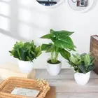 Artificial Plants Bonsai Green Foliage Simulation Flowers Potted Fake Greenery