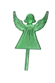 Vintage 1978 Topper for ceramic christmas tree Green Angel
