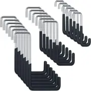 18 Pcs Rafter Hanger Heavy Duty Large S Hooks Large, Medium, Small, Black