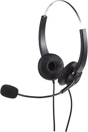 Noise Reduction 3.5mm Phone Headset Comfortable Earmuffs Volume Control Easy