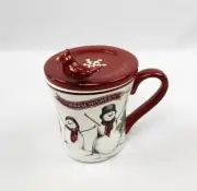 St.Nicholas Yuletide Warm wishes Holiday Snowmen Coffee Cup