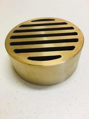 V65-111 - Brass Deck Drain Grate (4")