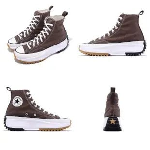 【CONVERSE】休閒鞋 Run Star Hike Hi 男女鞋 咖啡棕 厚底 增高 高筒 鋸齒鞋 經典 帆布鞋(A03061C)