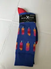MENS MARC ECKO Popsicles Blue CREW SOCKS (SHOE SIZE 6-12)