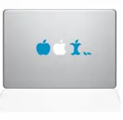 The Decal Guru Edible Apple MacBook Decal Vinyl Sticker - 15" MacBook Pro