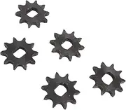 10T 12x17mm 428 Chain Sprocket, Steel Wearproof Replacement Parts for Motorcycle Dirt Pit Bike ATV Quad, 5pcs Front Sprocket Set