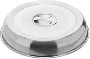 1pc Steak Cover Plate Covers to Keep Food Warm Basting Cover for Griddle Cake Plate Cooking Tool Kitchen Food Plate Covers for Dinner Plates Cheese Dome Metal Pan Stainless Steel