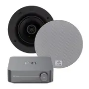 WiiM Streaming Amp w/ 5" In-Ceiling Speakers For Home Theatre
