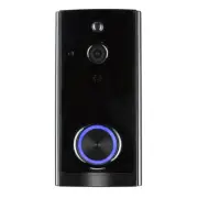 Brilliant Smart Video Door Bell Black Full HD 1080P Camera Motion Sensors IP44