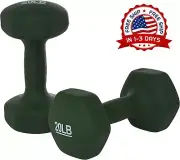 Set Juego De Pesas 20Libras Mancuernas De Neopreno Mano Para Ejercicio Gym Mujer