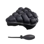 Bicycle Foldable Inflatable Airbag Cushion Seat Cover with Inflator (Black)