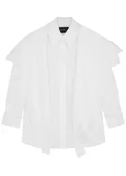 Simone Rocha Layered Cotton-poplin Shirt - White - 6 (UK 6 / XS) 6 (UK 6 / XS)