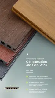 Composite wpc decking protechwood 25yr warranty