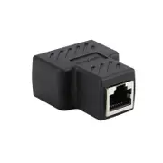 2 Pcs 1 To Ways Lan Ethernet Network Cable Rj45 Female Splitter Connector Adapter Splitters Ethernet Cables (Rj 45/8P8c)