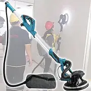 Drywall Sander 1800w,Pole Wall Grinding Machine,Variable Speed 1000-2100rpm,with Automatic Vacuum System and Led Light,20-Piece Sanding Discs,for Ceiling and Wall,220v,Sander+20sandpad