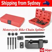 Bike Motorcycle Chain Splitter Cutter Breaker Link Rivet Riveter Tool Set AU