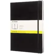 Moleskine Hardcover Plain XL 192pg Notebook Black