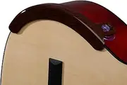 Alba Guitar Beads Classical Guitar Armrest in Dark Brown Wood Pattern for Flamenco Guitar Arm Rest Acoustic Guitar with Nylon Strings