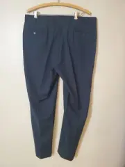 Michael Kors Dress Pants Mens 36x32 Blue Rayon Polyester Flat Front New #2047
