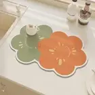 Non Slip Dish Drying Mat Cute Table Mat Creative Drain Pad Kitchen