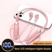 Wireless Neck bluetooth-compatible 5.2 Headphones Waterproof Sports Noise Cancel