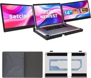 Laptop Screen Extender, 14" FHD 1080P Laptop Monitor Extender,Detachable Screen