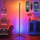 RGB Colour Changing LED Floor Light Minimalist Mood Lamp Corner Stand Tall 1.24m