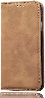 [SEAHAI] Case for Motorola Edge 60 Fusion/Edge 60 5G Mobile Phone Case, Premium PU Flip Wallet Protective Case with Stand/Card Slot/Magnetic Shockproof Leather Case Ultra Thin Flip Case - Brown
