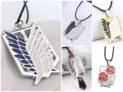 Attack On Titan Anime Survey Corps Necklace Pick One Cartoon Cosplay Costume