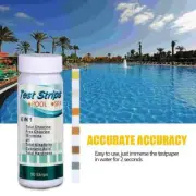 50Pcs Chlorine Dip Test Strips Hot Tub SPA Swimming Tester Pool Paper PH P3B0