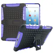 MCC Heavy Duty iPad mini 1 2 3 Kids Case Cover Tough Apple mini2 mini3 [Purple]