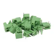 50 Pcs 5.08mm Pitch 2Pin Plug-in Screw PCB Terminal Connector Right Angle E3M4