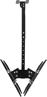 Display Bracket TV Mount Stand Ceiling TV Bracket Dual-Screen Extension Tilt Rotation TV Mounting Bracket Adjustable TV Bracket with Cord Management for 32-65 Inch TVs TV Shelf